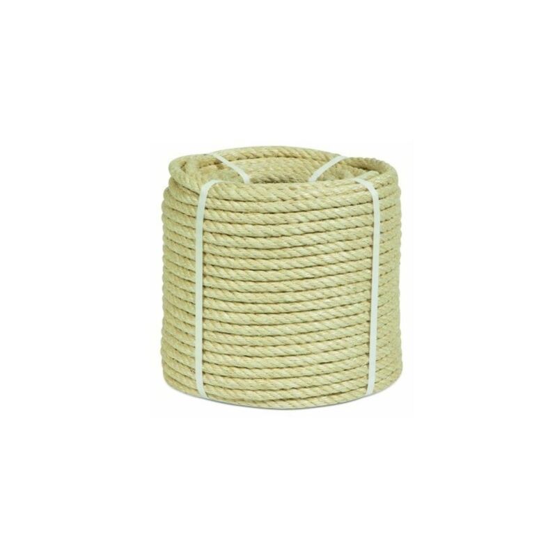 

Cuerda Torcida 10Mm Sisal Natural 4 Cabos 100 Mt - HYC