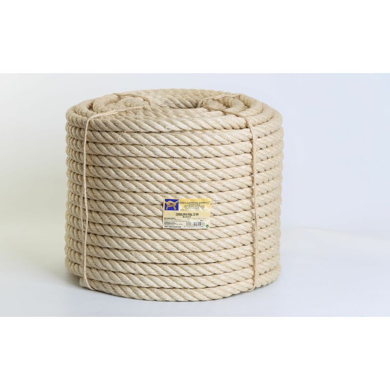 

Cuerda Torcida 10mm Sisal Nat 4 Cabos 100 Mt - HYC