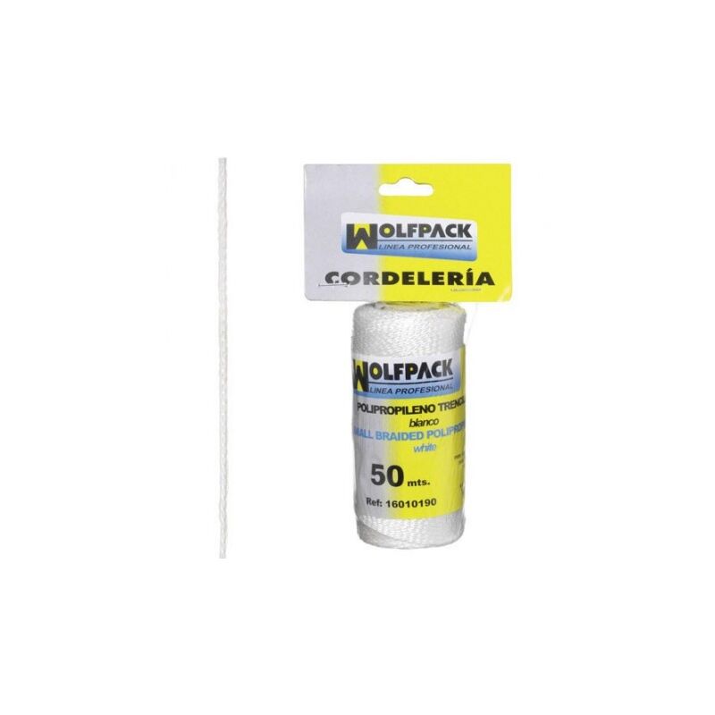 

Cuerda trencilla polipropileno blanco (bobina 50 metros)