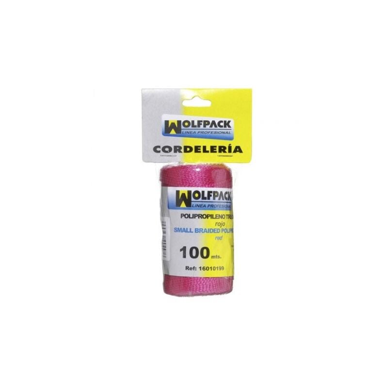 

Cuerda trencilla polipropileno roja (bobina 100 metros)