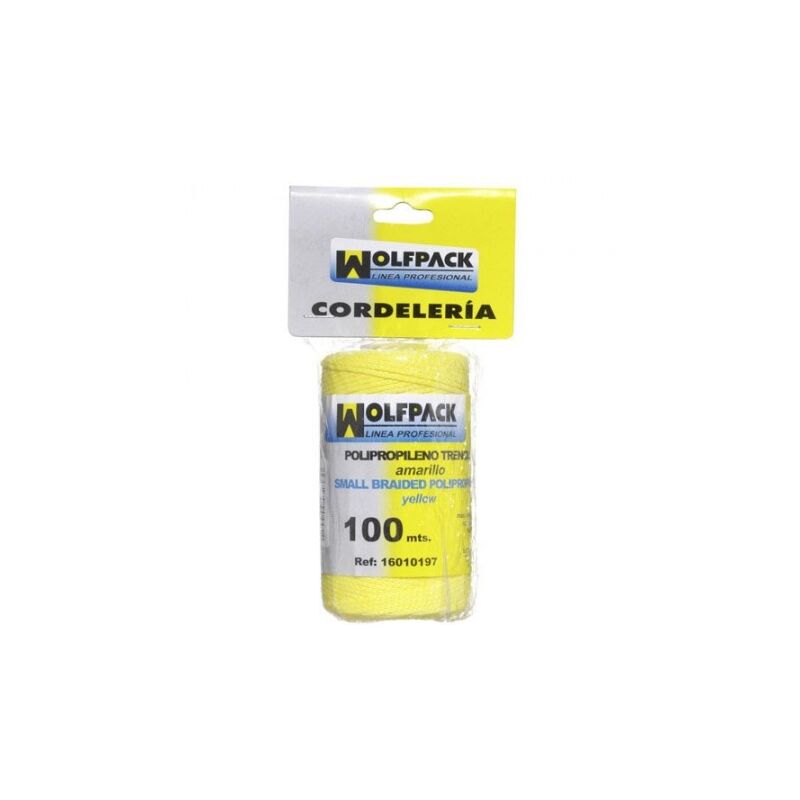 

Cuerda trencilla polipropileno amarillo (bobina 100 metros)