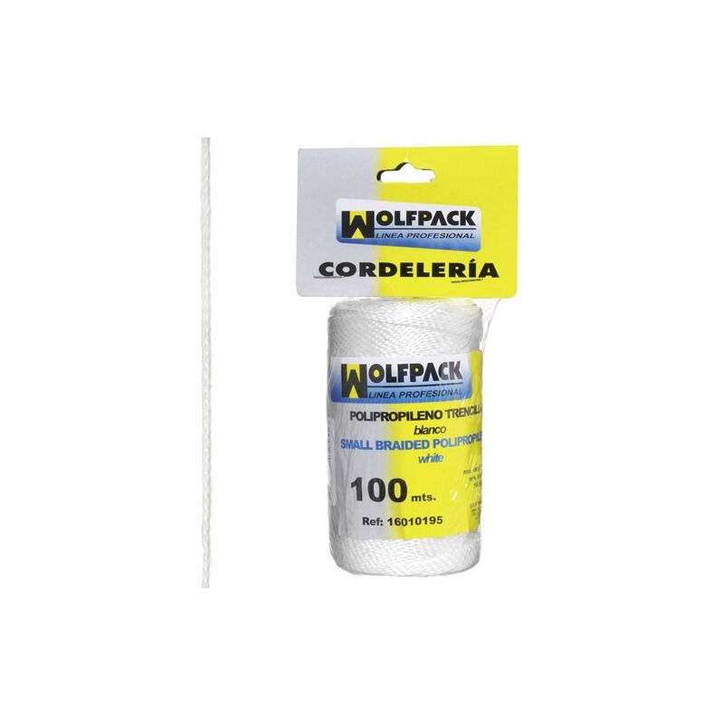

Cuerda trencilla polipropileno blanco (bobina 100 metros)