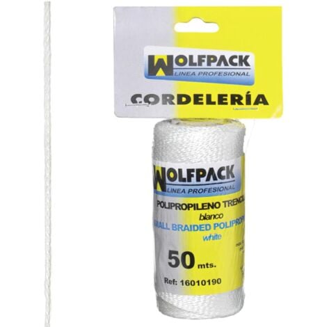 Cuerda Trencilla Polipropileno Blanco (Bobina  50 Metros)