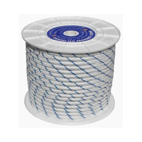 CUERDA TRENZ. 08MM NYL BL/AZ TIPO DRIZA HYC 100 MT