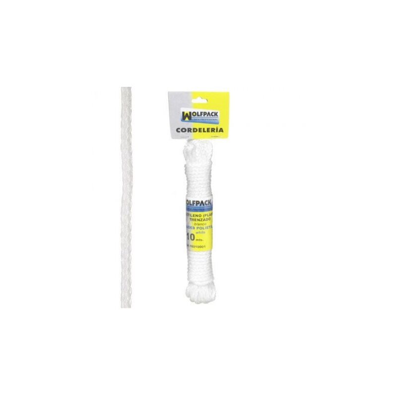 

Cuerda trenzada plástico blanca (madeja 10 m.)