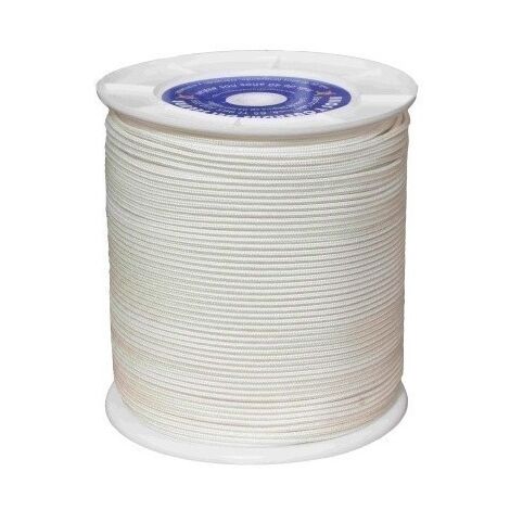 Cuerda Trenzada  04,5Mm Polietileno  Blanca  Palangre Hyc 400 Mt