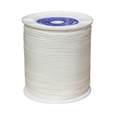 Cuerda Trenzada 04,5Mm Polietileno Blanca Palangre Hyc 400 Mt