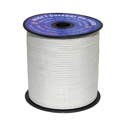 Cuerda Trenzada  04Mm Nylon Blanco  Platinium Hyc 200 Mt