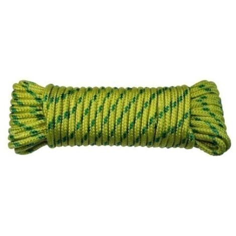 Cuerda Trenzada  05Mm Nylon Azul/Amarillo Tendedero Hyc 10 Mt