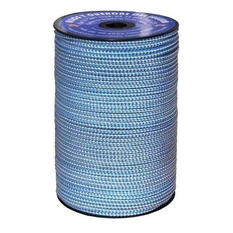 Cuerda Trenzada  05Mm Polietileno  Blanco /Azul Hyc 200 Mt