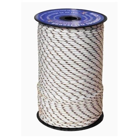 Cuerda Trenzada  05Mm Polietileno  Blanco /Marron Hyc 200 Mt