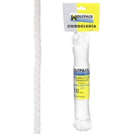 Cuerda Trenzada Plástico Blanca (Madeja 10 m.)