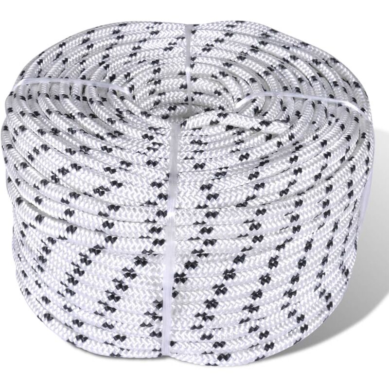 

Cuerda trenzada poliester 8 mm 250 m blanco