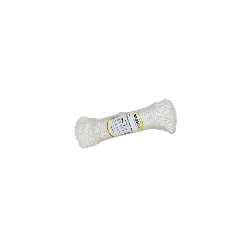 

Cuerda trenz.polip. 20m blanca