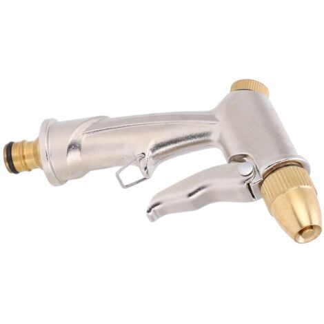 Cuerpo de pistola pintado de aleación de cobre puro y aluminio, totalmente de metal, pistola de agua para lavado de autos domésticos, pistola de agua para ducha