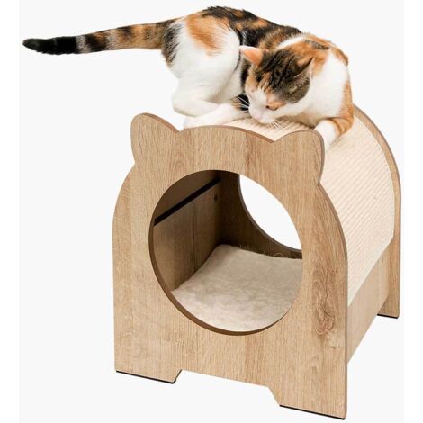 Cueva refugio rascador para gatos Catit Vesper Minou
