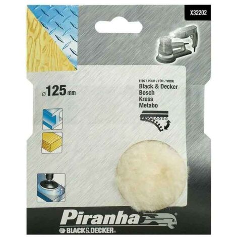 Cuffia Lana 125 mm Per levigatrici rotorbitali Black and decker