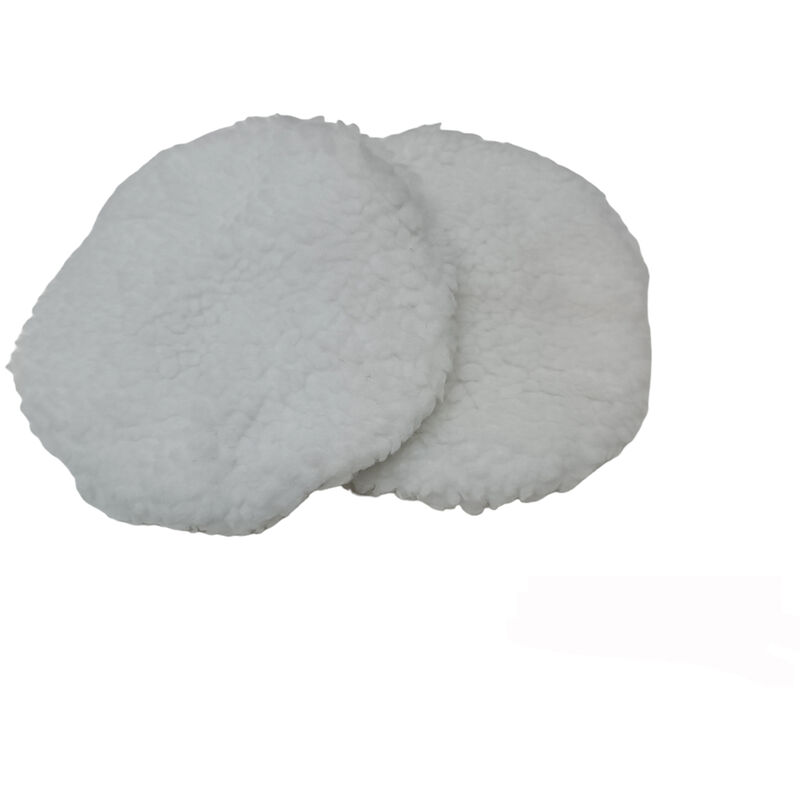 Image of Tampone cuffia in lana sintetica per lucidatrice 2 pezzi Ø180mm Valex