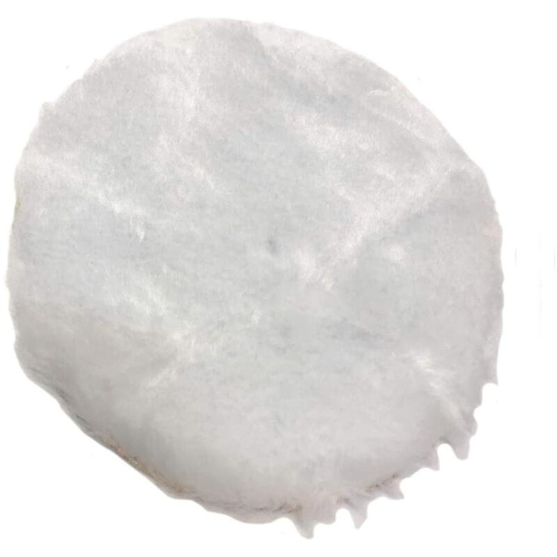 Image of Vetrineinrete - Cuffia per lucidatrice in lana d'agnello pad tamponi disco per lucidatura vetro metallo per smerigliatrice levigatrice 150 mm