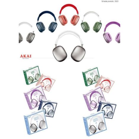 CUFFIE AKAI BLUETOOTH