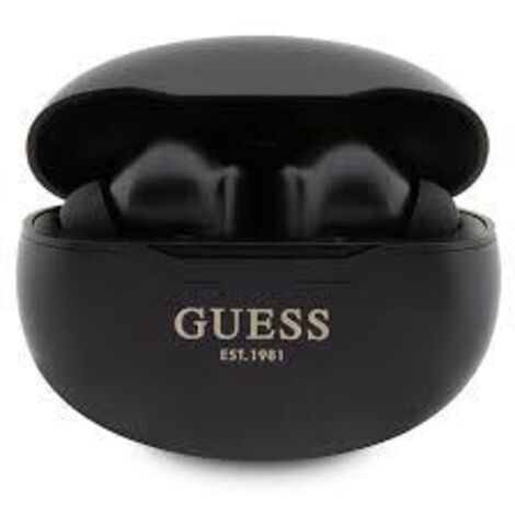 Cuffie Bluetooth TWS Guess con docking station, colore nero.