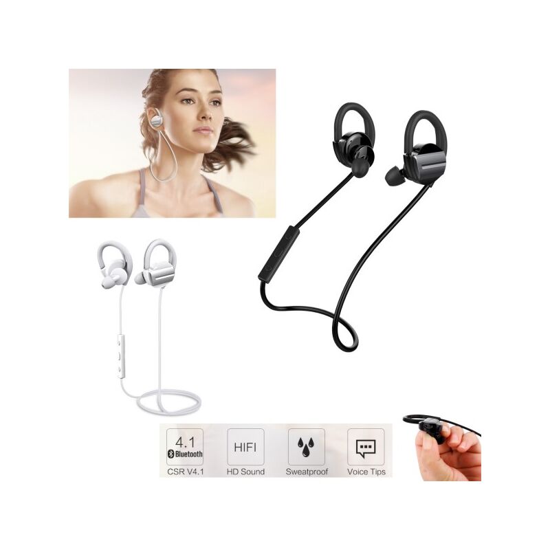 Image of Trade Shop - Cuffie Sport Stereo Audio Auricolari Bluetooth Senza Fili Smartphone H3