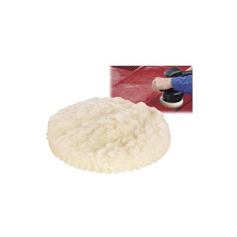 Cuffia in lana d'agnello per lucidatura velcrata