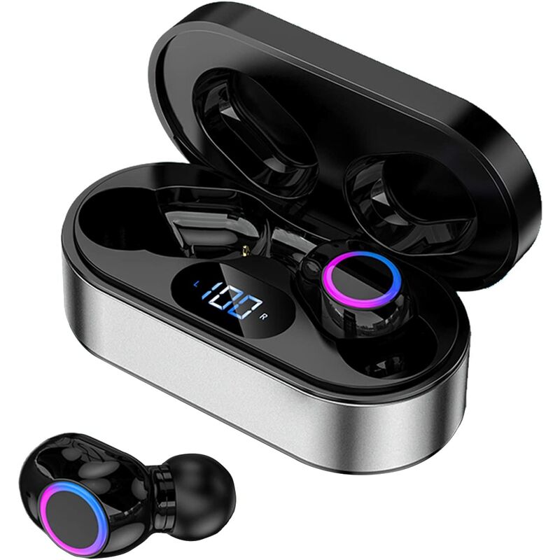 Cuffie wireless Bluetooth 5.2 nell'orecchio, con