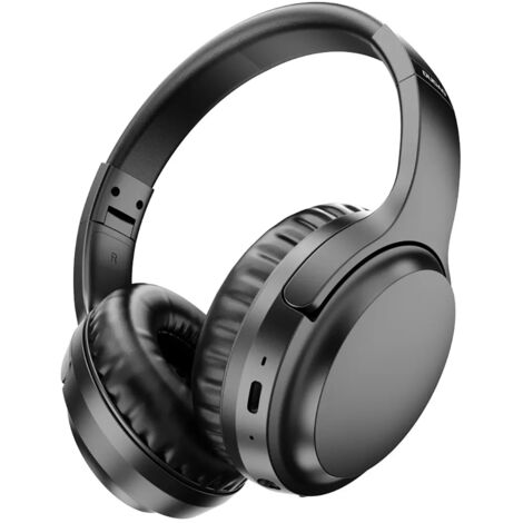 Cuffie wireless Bluetooth 5.3 over-ear nere