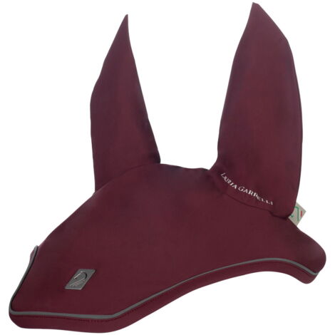 Cuffietta antimosche per cavalli modello Livigno in materiale tecnico: Cuffietta FULL BORDEAUX