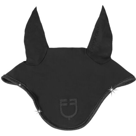 Cuffietta antimosche per cavalli modello Universe Fly Veil con bordo luccicante