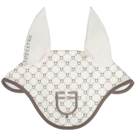 Cuffietta con stampa monogram: PONY, antique white (11/0105)/walnut (18/1112)