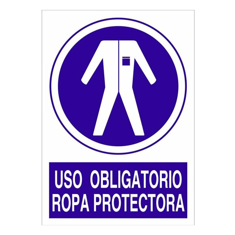 

Uso obligatorio ropa protectora Medida mm:297X210 Material: Plastico