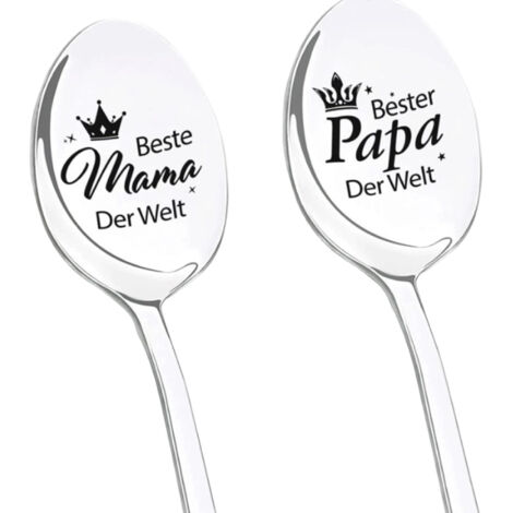 Cuillère À Café - Cuillère En Acier Inoxydable 410 - Longueur 19,6 Cm - Pour Café Glace Dessert Cocktail - Lot De 2