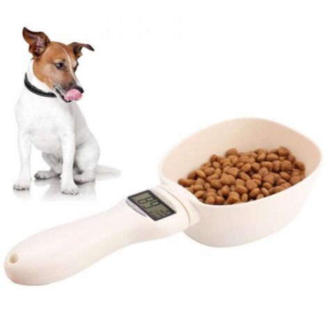 Cuillère à mesurer pour chien et chat, Cuillère Pesée avec écran LCD,pour Nourriture Croquette de Chien Chat Lapin OiseauxBalance nutritionnelle pour aliments pour chiens et chats
