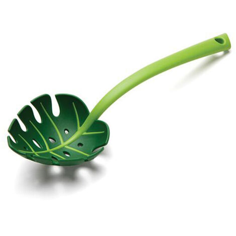 Cuillère à nouilles Creative JungleSpoon en feuille verte, passoire à feuilles de tortue, cuillère à nouilles, passoire à cuillère
