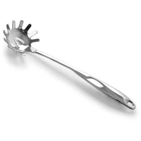 Cuillère à pâtes en acier inoxydable, ustensile de cuisine, cuillère à spaghetti, fourchette, 4,12 (8)