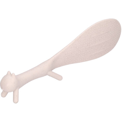 Cuillère à Riz en Forme d'Écureuils Mignons, Antiadhésive pour Cuisine (Beige)