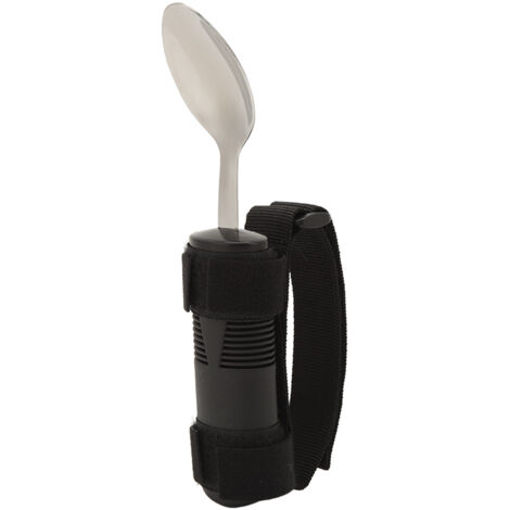 Cuillère Adaptable pour Tremblements des Mains, Poignée Ergonomique Anti-Dérapante, Accessoire d'Aide pour Personnes Âgées ou Handicapées