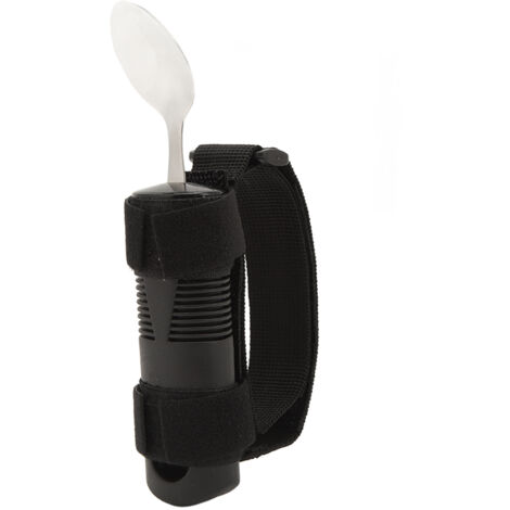 Cuillère Adaptée pour Tremblements de la Main, Ustensiles de Mange Anti-Dérapants pour Personnes Âgées et Adultes en Situation de Handicap