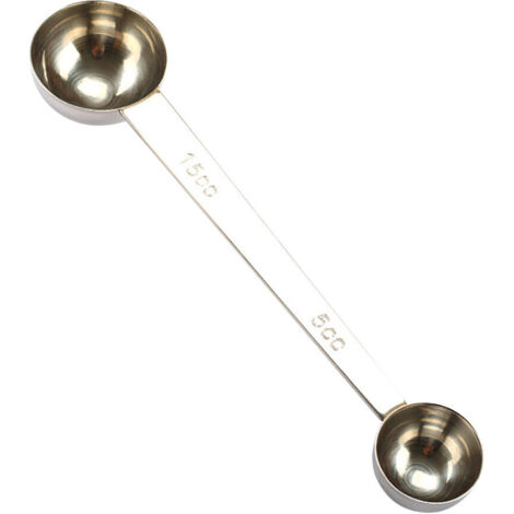 Cuillère Doseuse à Café en Acier Inoxydable Argentée 5 à 15 ml pour Thé, Café et Ingrédients