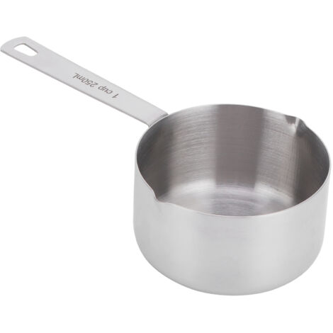 Cuillère doseuse inox 304 pour pâtisserie avec graduations, 1 tasse/250 ml, ustensiles de cuisine