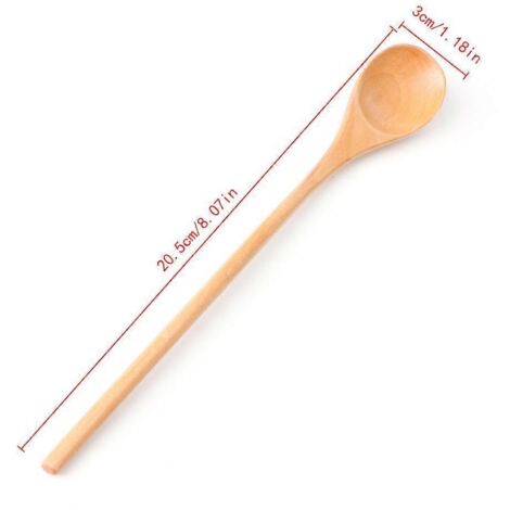 Cuillère en bois, cuillère à soupe, cuillère à sucre, cuillère à café, ustensile de cuisine à long manche, vaisselle