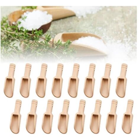 Cuillère en Bois - Lot de 20 - Respectueuses de l'environnement - Durables - Sécuritaires pour aliments