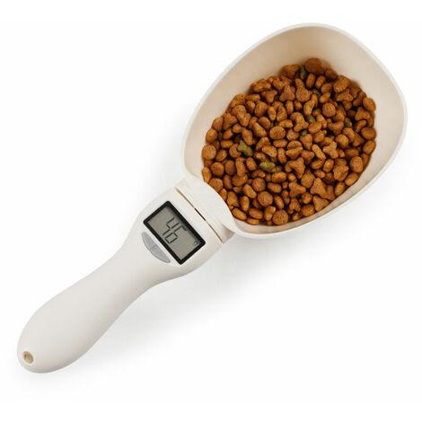 Cuillère Mesure Animaux, Pelle à Mesurer pour Aliments, Cuillère Mesure Électronique, Cuillère Pesée Détachable, Cuillère à Balance Numérique avec Écran LCD Pour Une Mesure Précise