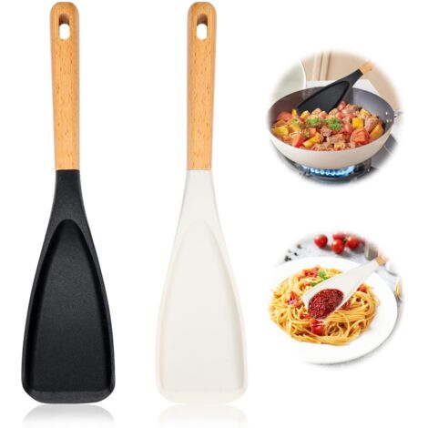 Cuillère multifonctionnelle, cuillère en silicone, cuillère de cuisine, spatule pour cuisine, antiadhésive, cuillère de service multi-usages, cuillère de service en silicone pour ustensiles