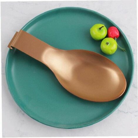 Cuillère Repos Porte-Ustensiles Spatule Cuillère Comptoir Cuisine Acier Inoxydable Cuisinière Or Rose