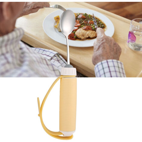 Cuillère Rotative pour Personnes Âgées - Ustensile Adapté pour Arthrite et Mobilité Réduite