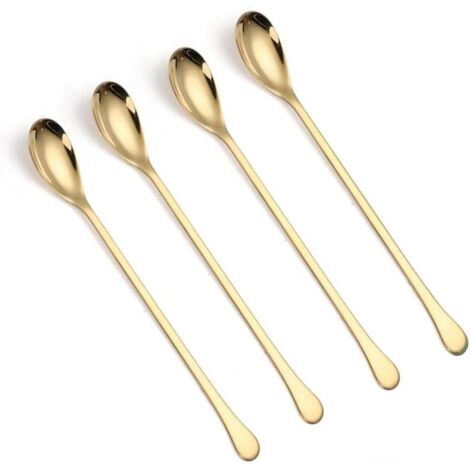 6 Cuillères Zwilling – Longues, Acier Inox, Pour Soda, Glace, Parfait Glacé, Neuves