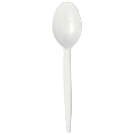 Cuillères à thé blanches 50 pièces Bibo naturel